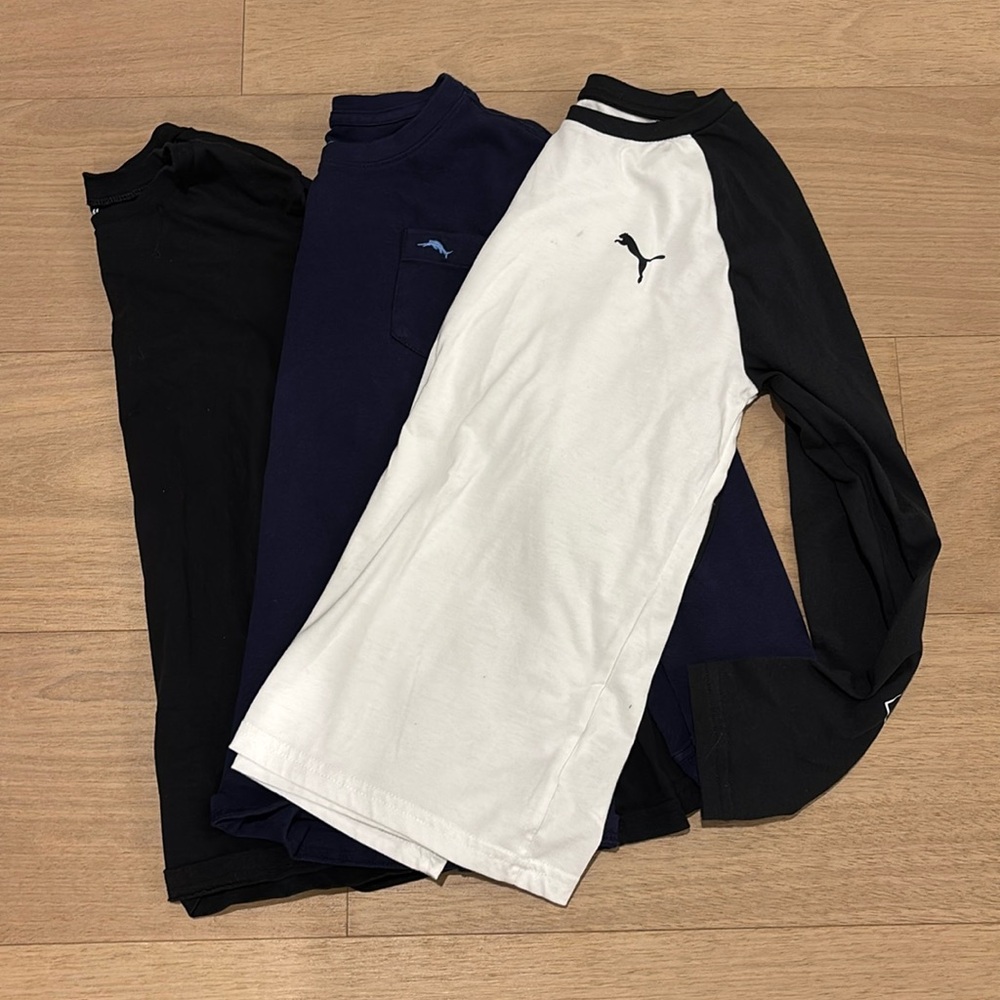 Boys Bundle Long Sleeve Tees - Size 12